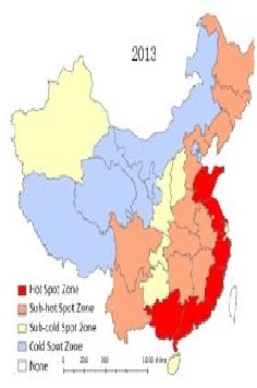 Research on Spatial Distribution and Trends of Chinaâ€™s Forestry Industry Development